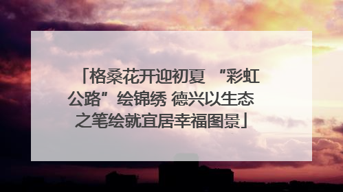 格桑花开迎初夏 “彩虹公路”绘锦绣 德兴以生态之笔绘就宜居幸福图景