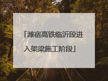 潍宿高铁临沂段进入架梁施工阶段