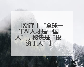 潮评丨“全球一半AI人才是中国人”，秘诀是“投资于人”