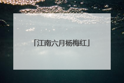 江南六月杨梅红