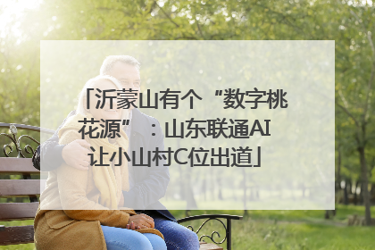 沂蒙山有个“数字桃花源”：山东联通AI让小山村C位出道