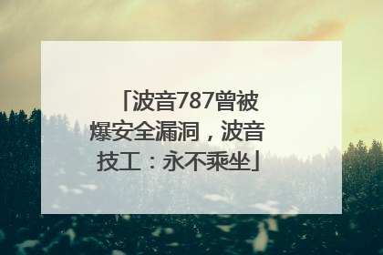 波音787曾被爆安全漏洞，波音技工：永不乘坐