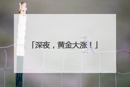 深夜，黄金大涨！