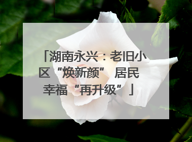 湖南永兴：老旧小区“焕新颜” 居民幸福“再升级”