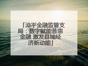 漳平金融监管支局：数字赋能普惠金融 激发县域经济新动能
