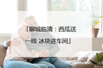 聊城临清：西瓜送一线 冰块进车间