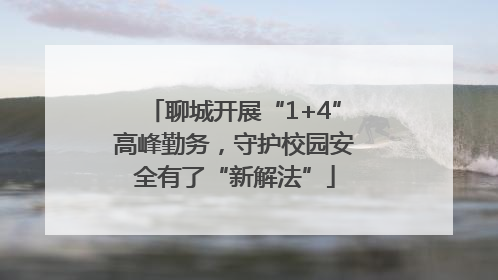 聊城开展“1+4”高峰勤务，守护校园安全有了“新解法”