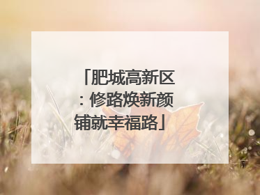 肥城高新区：修路焕新颜铺就幸福路