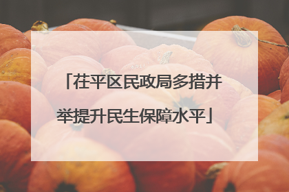 茌平区民政局多措并举提升民生保障水平