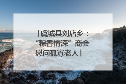 虞城县刘店乡：“粽香情深”商会慰问孤寡老人