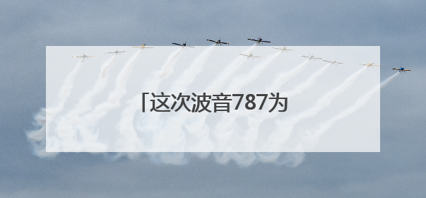 这次波音787为何没有全球停飞？