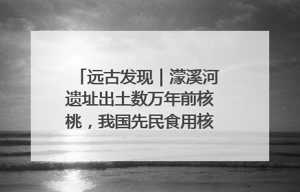 远古发现｜濛溪河遗址出土数万年前核桃，我国先民食用核桃历史大幅提前