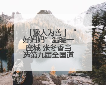 豫人为善丨“好妈妈”温暖一座城 张冬香当选第九届全国道德模范