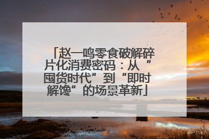 赵一鸣零食破解碎片化消费密码：从“囤货时代”到“即时解馋”的场景革新