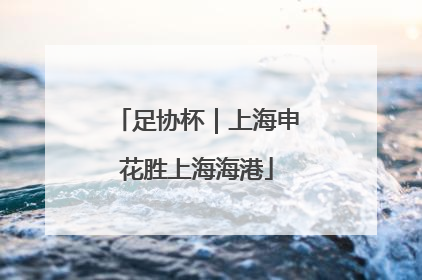 足协杯｜上海申花胜上海海港
