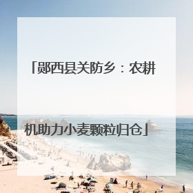 郧西县关防乡：农耕机助力小麦颗粒归仓