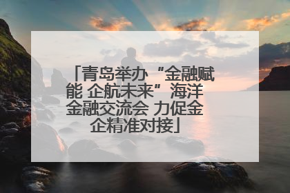 青岛举办“金融赋能 企航未来”海洋金融交流会 力促金企精准对接