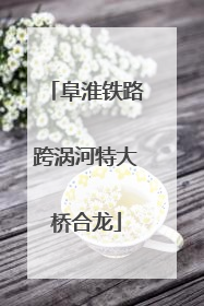 阜淮铁路跨涡河特大桥合龙