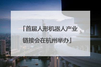 首届人形机器人产业链接会在杭州举办