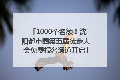 1000个名额！沈阳都市圈第五届徒步大会免费报名通道开启