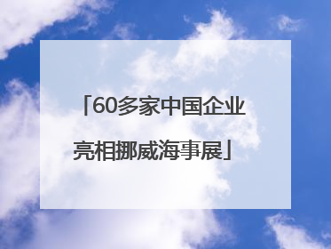 60多家中国企业亮相挪威海事展